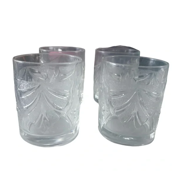 Martha Stewart Set of 6 Everyday Use Fan Diamond Round Clear Glasses - Picture 16 of 16